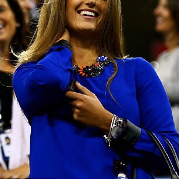 Zara Tops - Zara blouse with faux leather trim